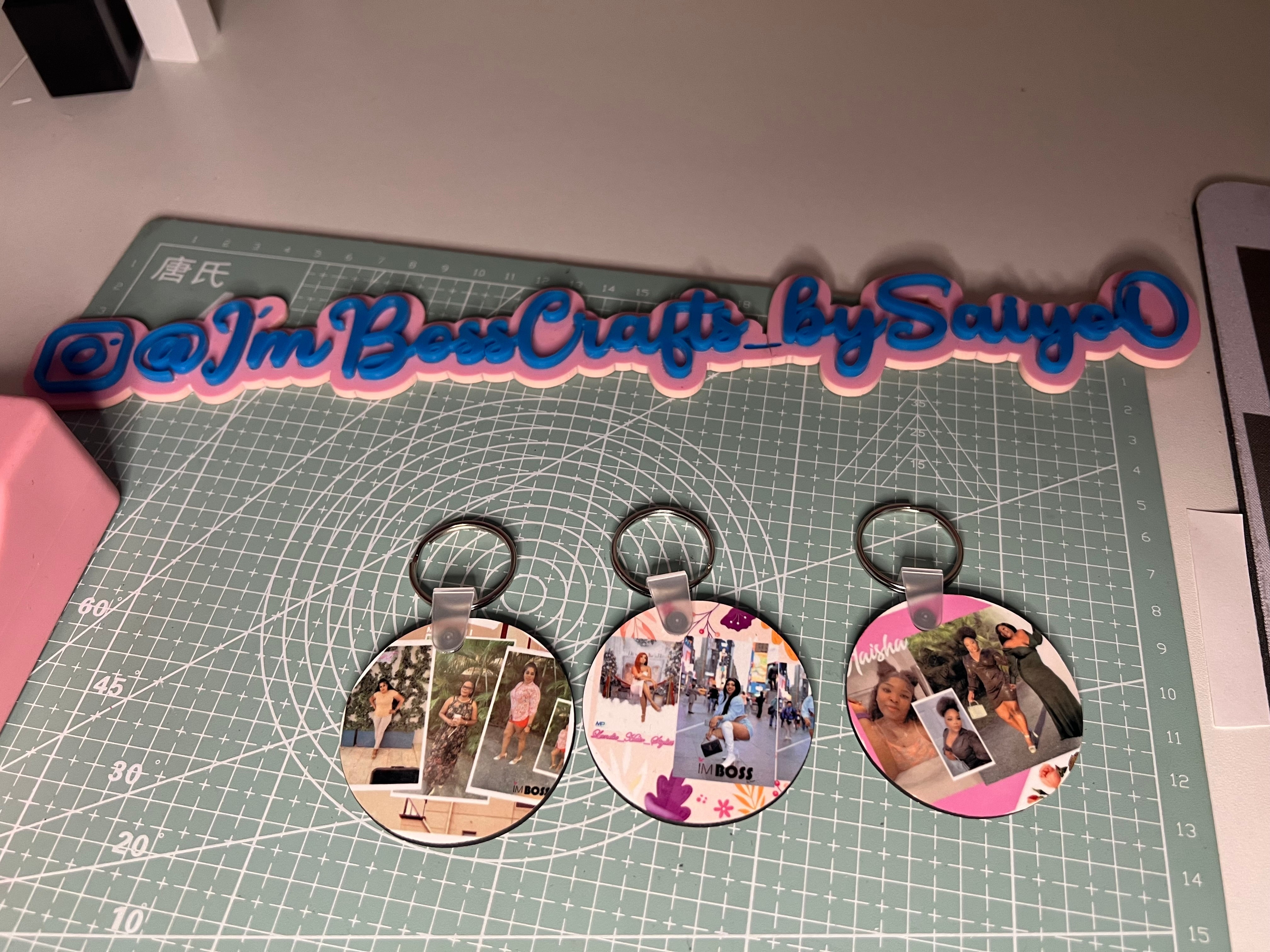 Imboss Custom Photo Keychain